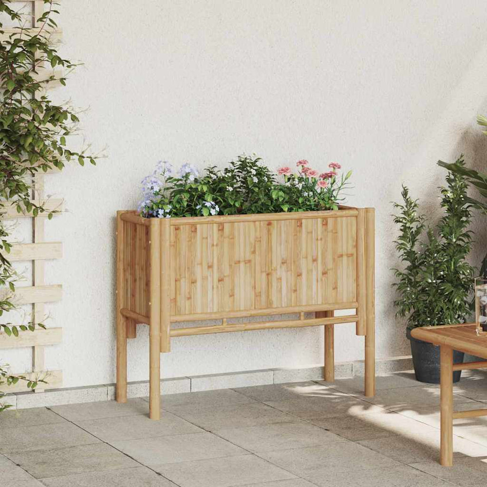 Hochbeet Braun Bambus 90x35x70cm