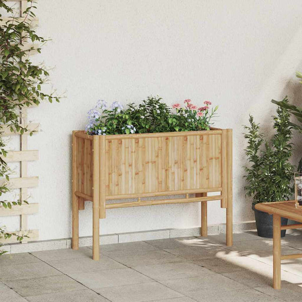 Hochbeet Braun Bambus 90x35x70cm