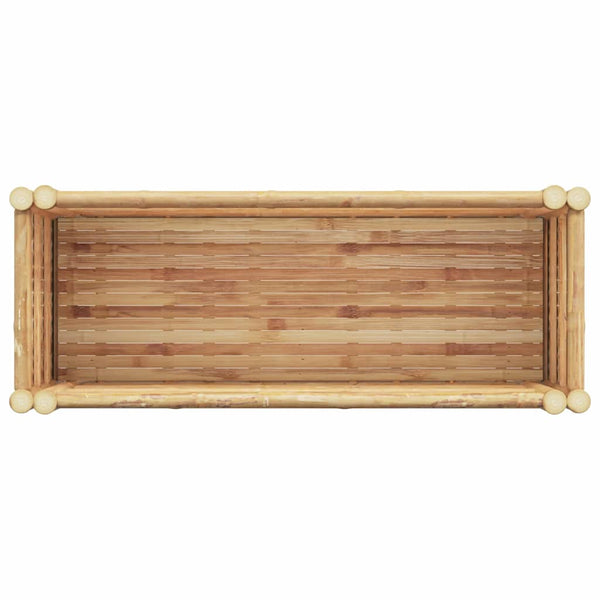 Hochbeet Braun Bambus 90x35x70cm