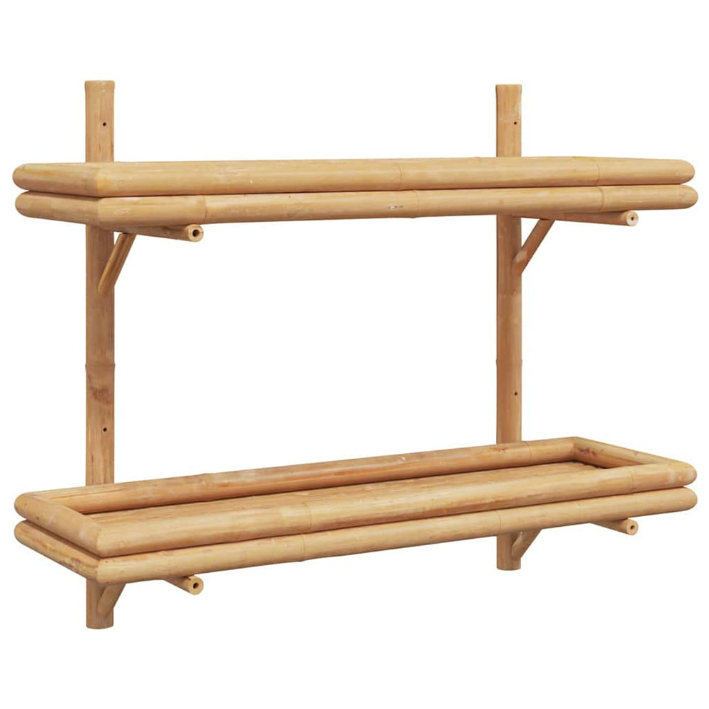 Wandregal Braun Bambus 75x60 cm