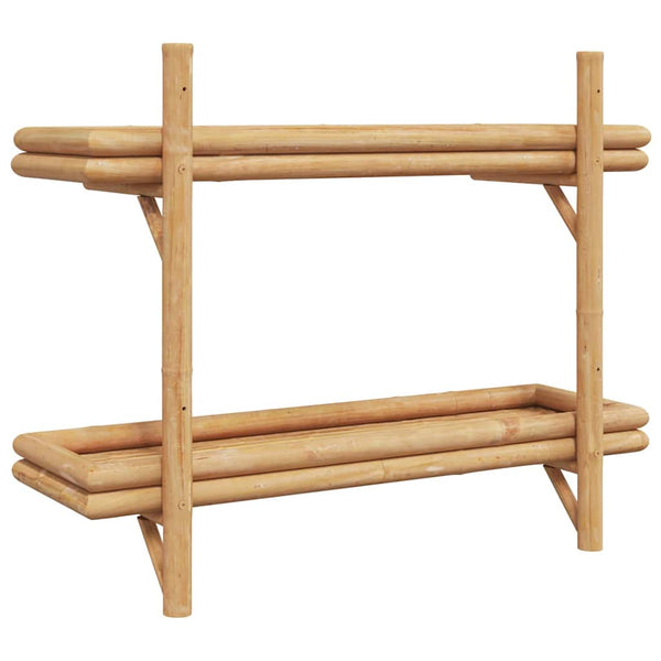 Wandregal Braun Bambus 75x60 cm