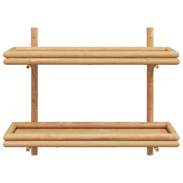 Wandregal Braun Bambus 75x60 cm