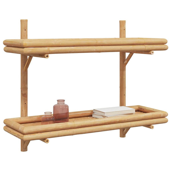 Wandregal Braun Bambus 75x60 cm