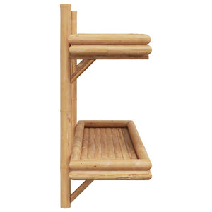 Wandregal Braun Bambus 75x60 cm