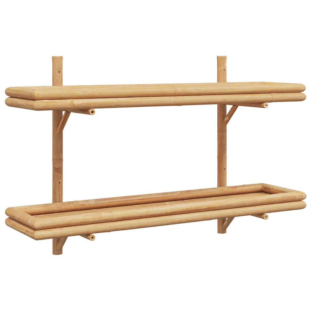 Wandregal Braun Bambus 100cm