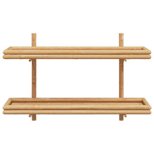 Wandregal Braun Bambus 100cm