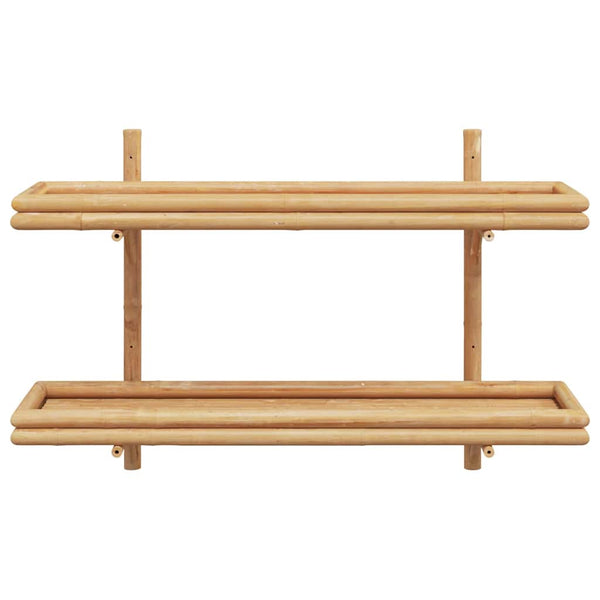 Wandregal Braun Bambus 100cm