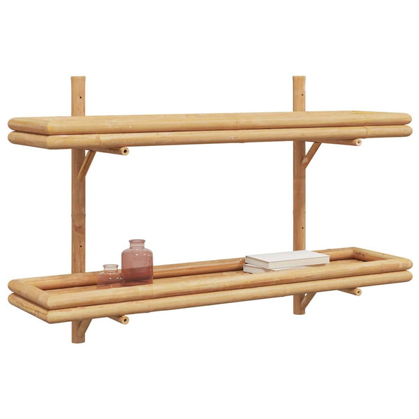 Wandregal Braun Bambus 100cm