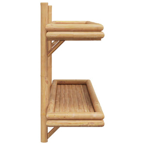 Wandregal Braun Bambus 100cm