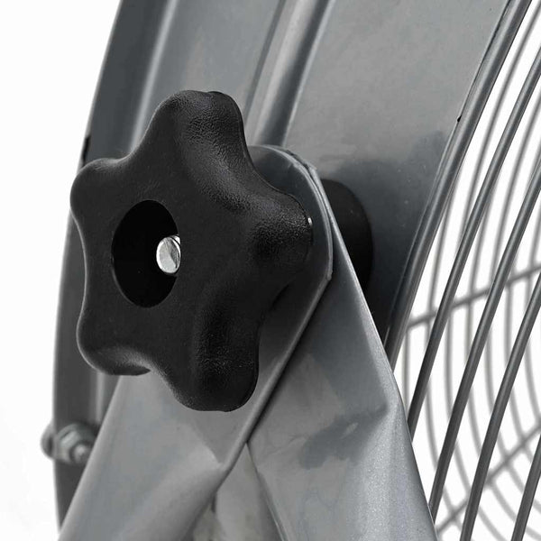 Trommelventilator mit Rad, Silber, 73x42x70 cm
