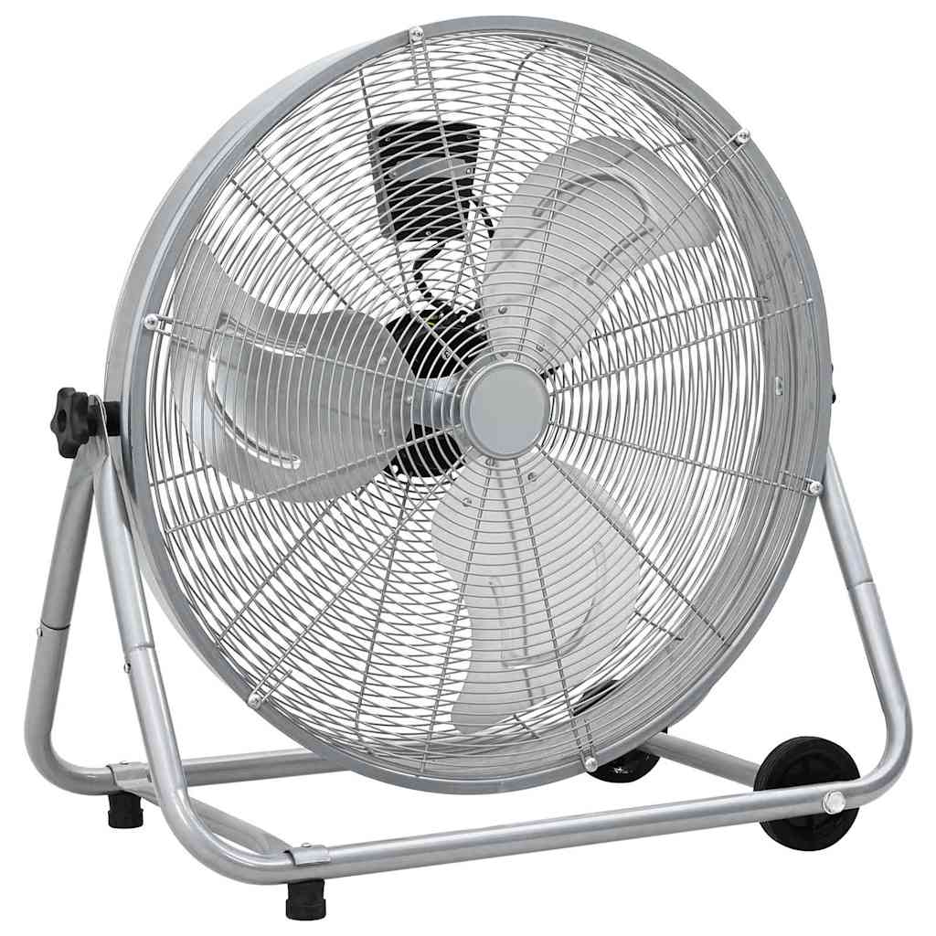 Trommelventilator mit Rad, Silber, 73x42x70 cm