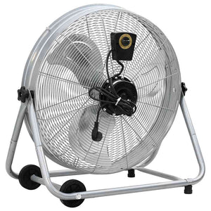 Trommelventilator mit Rad, Silber, 73x42x70 cm