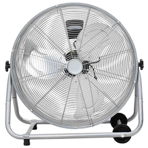 Trommelventilator mit Rad, Silber, 73x42x70 cm
