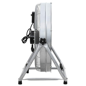 Trommelventilator mit Rad, Silber, 73x42x70 cm