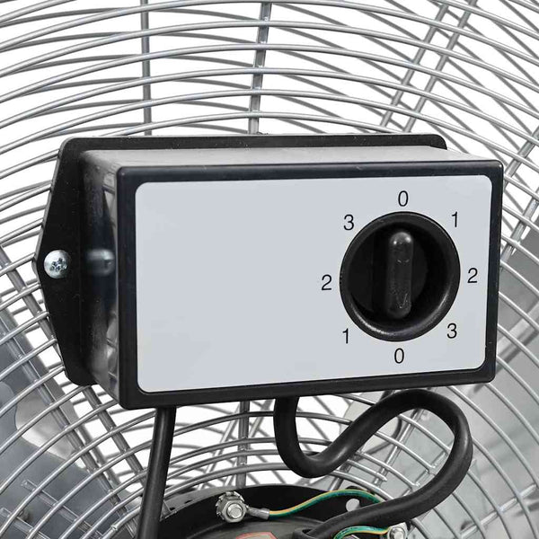 Trommelventilator mit Rädern, Silber, 79x37x82 cm