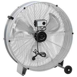 Trommelventilator mit Rädern, Silber, 79x37x82 cm