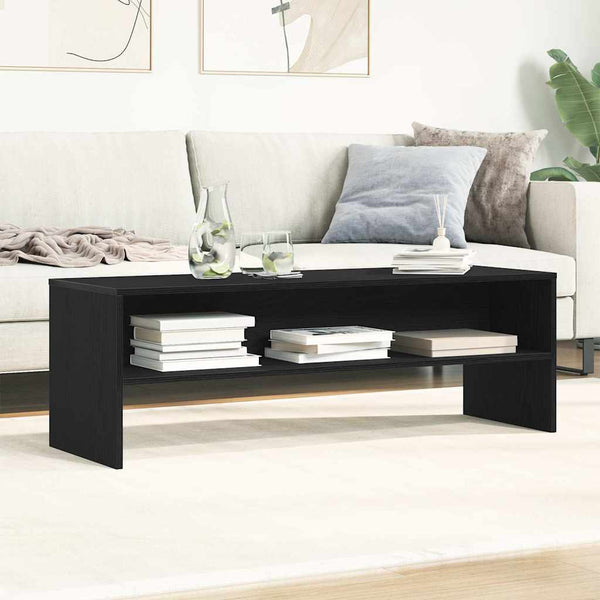 TV-Schrank Schwarz Eichen-Optik 120 cm
