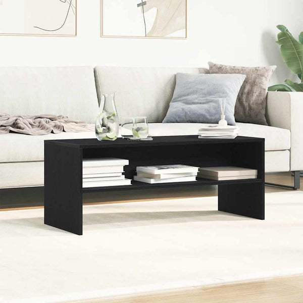 TV-Schrank Schwarz Eichen-Optik 100 cm