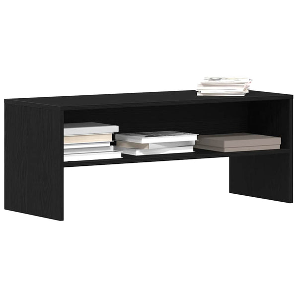 TV-Schrank Schwarz Eichen-Optik 100 cm