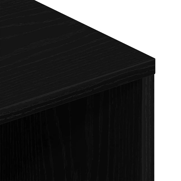 TV-Schrank Schwarz Eichen-Optik 100 cm