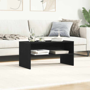 TV-Schrank Schwarz Eiche-Optik 80 cm