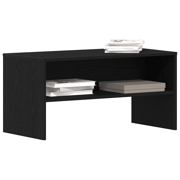 TV-Schrank Schwarz Eiche-Optik 80 cm