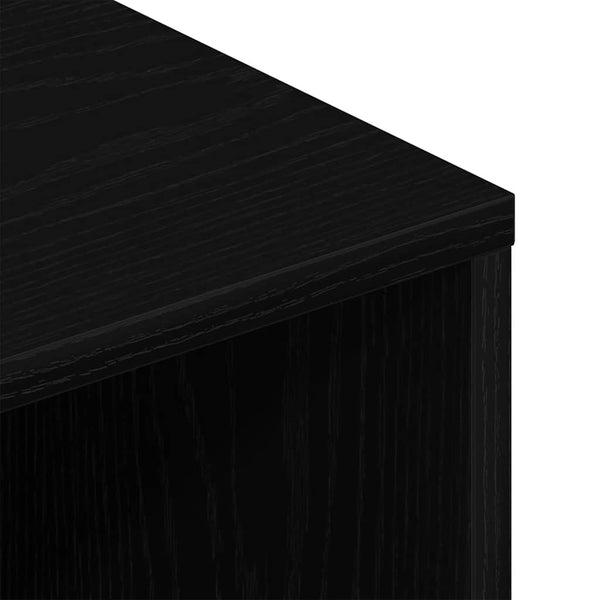 TV-Schrank Schwarz Eiche-Optik 80 cm