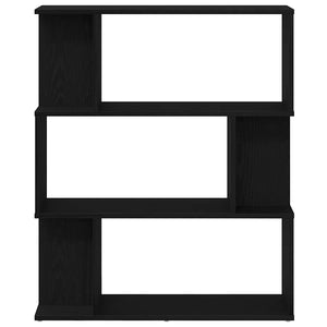 Bücherregal Schwarz Eichen-Optik 80x96 cm