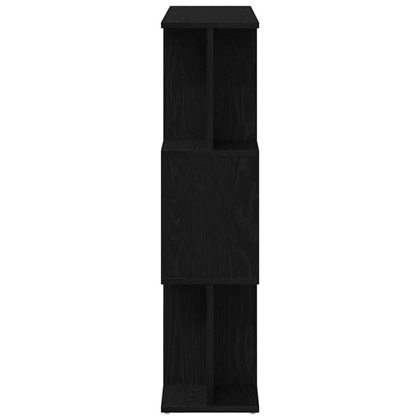 Bücherregal Schwarz Eichen-Optik 80x96 cm