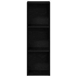Bücherregal Schwarz Eiche 36x30x114 cm