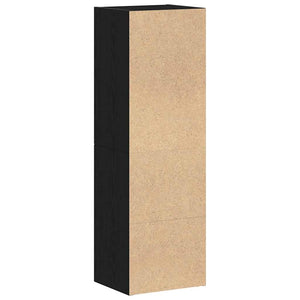 Bücherregal Schwarz Eiche 36x30x114 cm