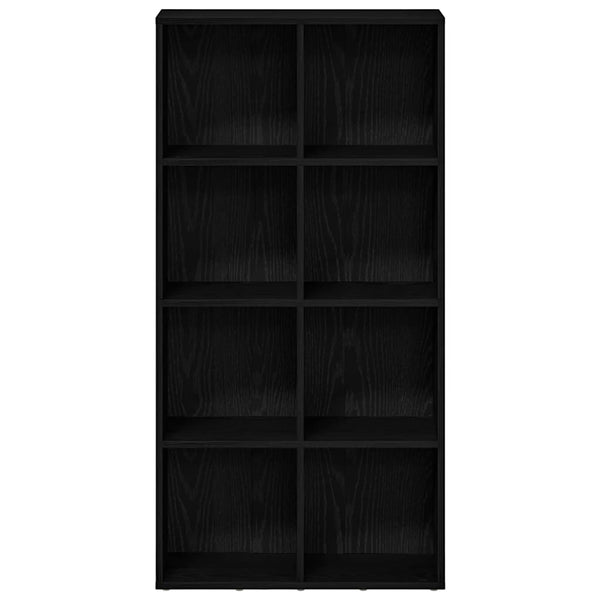 Bücherregal Schwarz Eichen-Optik 66x30x130 cm