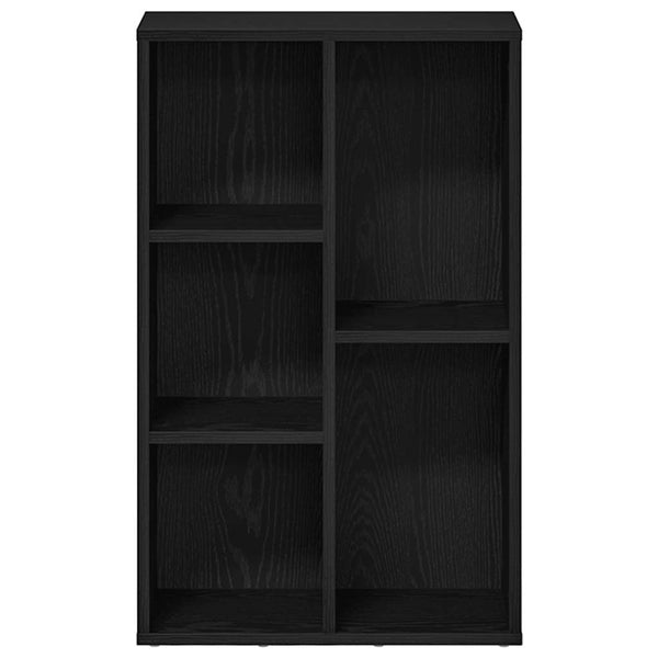 Bücherregal Schwarz Eichenoptik 50x80 cm