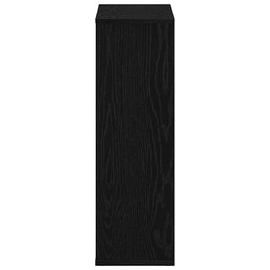 Bücherregal Schwarz Eichenoptik 50x80 cm