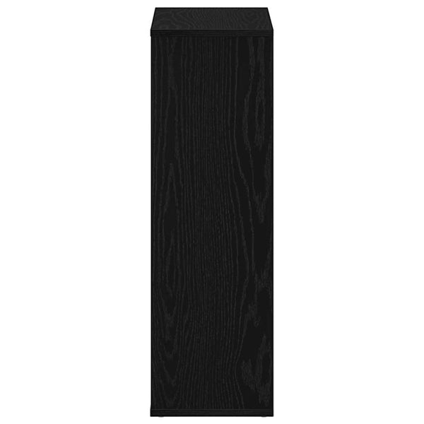 Bücherregal Schwarz Eichenoptik 50x80 cm