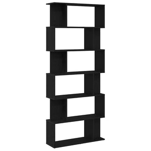 Bücherregal Schwarz Eiche 80x24x190,5 cm