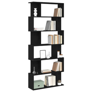 Bücherregal Schwarz Eiche 80x24x190,5 cm