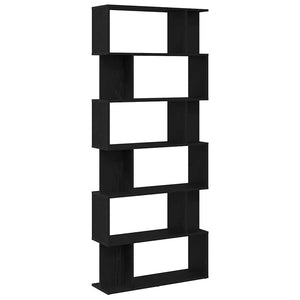 Bücherregal Schwarz Eiche 80x24x190,5 cm