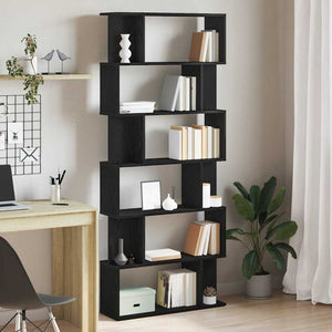 Bücherregal Schwarz Eiche 80x24x190,5 cm