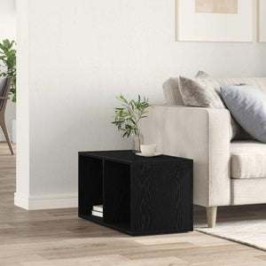 LP-Aufbewahrungsbox Schwarz Eichenoptik