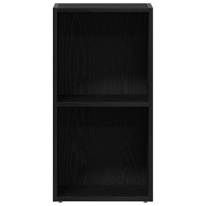 LP-Aufbewahrungsbox Schwarz Eichenoptik