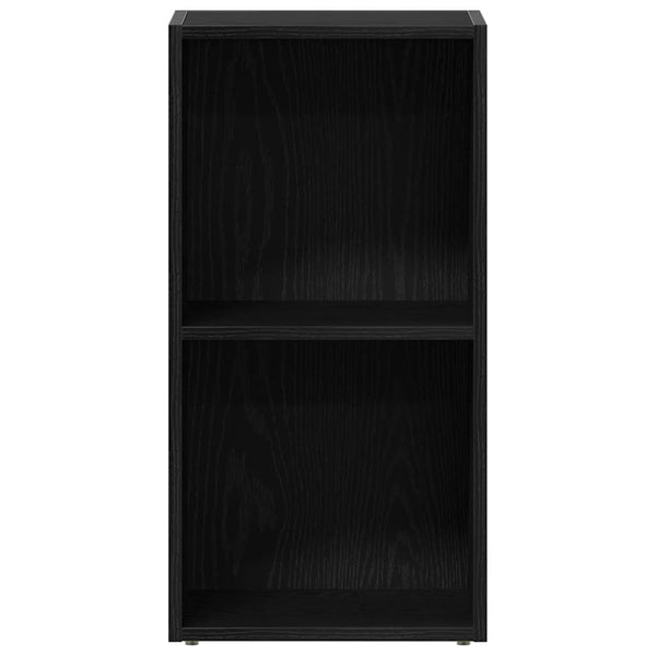 LP-Aufbewahrungsbox Schwarz Eichenoptik