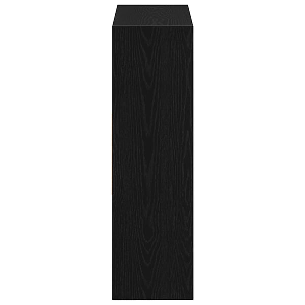 Bücherregal Schwarz Eichenoptik, 97,5 cm