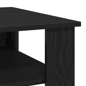 Couchtisch Schwarz Eichenoptik 60x60 cm