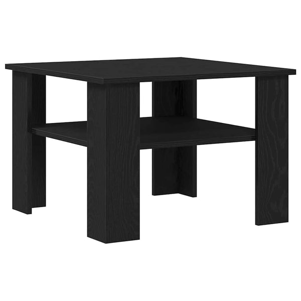 Couchtisch Schwarz Eichenoptik 60x60 cm