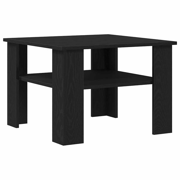 Couchtisch Schwarz Eichenoptik 60x60 cm