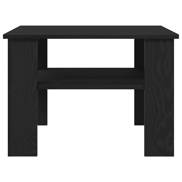 Couchtisch Schwarz Eichenoptik 60x60 cm