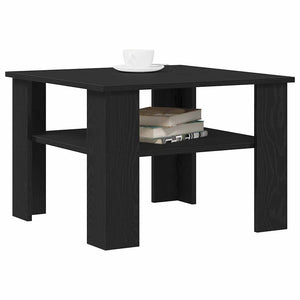 Couchtisch Schwarz Eichenoptik 60x60 cm