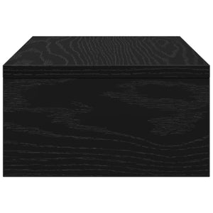 vidaXL Support d'écran chêne noir 42x24x13 cm Bois d'ingénierie