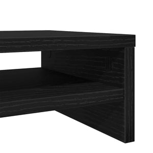 vidaXL Support d'écran chêne noir 42x24x13 cm Bois d'ingénierie